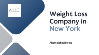 Weight Loss Plan New York