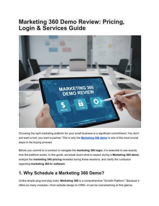 Marketing 360 Demo Review_ Pricing, Login & Services Guide