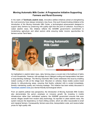 Moving Automatic Milk Cooler_ A Progressive Initiative Supporting Farmers and Rural Economy (1)