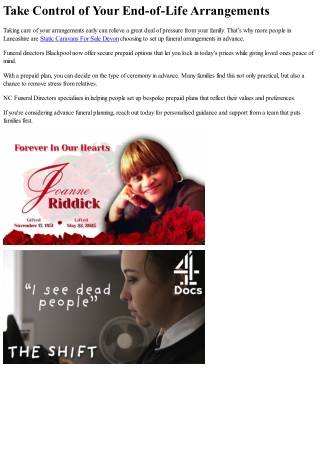 Sustainable Funeral Planning in the UK