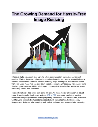 The Growing Demand for Hassle-Free Image Resizing