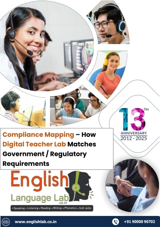 Compliance Mapping - How Digital Teacher Lab Matches Government Regulatory Requirements