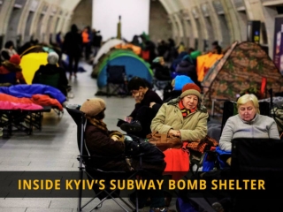 Inside Kyiv’s Subway Bomb Shelter