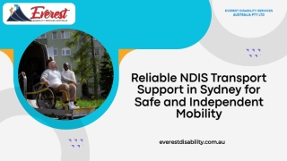 Reliable NDIS Transport Support in Sydney for Safe and Independent Mobility