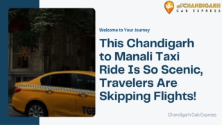 Chandigarh to Manali Taxi