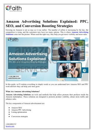 Amazon Advertising Solutions: Guide to SEO, PPC & Conversion Growth