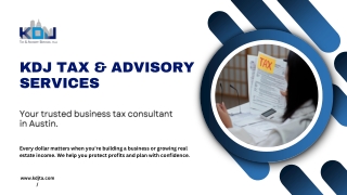 Strategic Tax Planning with a Trusted Business Tax Consultant in Austin