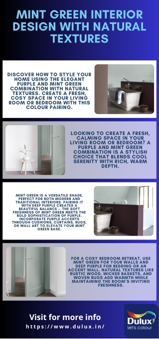 Mint Green Interior Design with Natural Textures