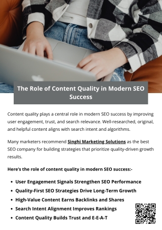 The Role of Content Quality in Modern SEO Success