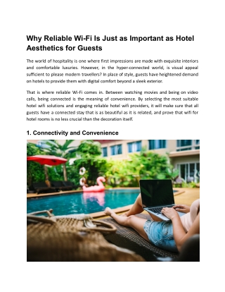 Why Reliable Hotel Wi-Fi Is as Important as Design for Guests | Spectra