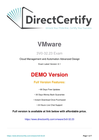 3V0-32.23 Practice Test Questions Answers