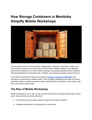 How Storage Containers in Manitoba Simplify Mobile Workshops (1)