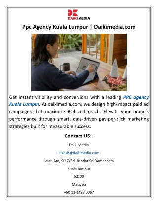 Ppc Agency Kuala Lumpur Daikimedia