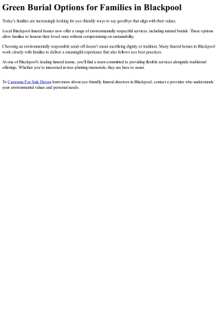 Plan Your Funeral Ahead of Time