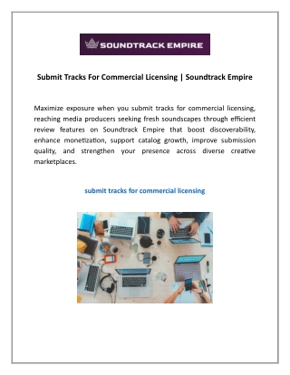 Submit Tracks For Commercial Licensing | Soundtrack Empire