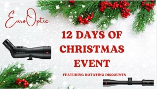 EuroOptic 12 Days of Christmas Event Featuring Rotating Discounts