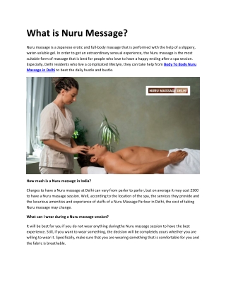 What is Nuru Message