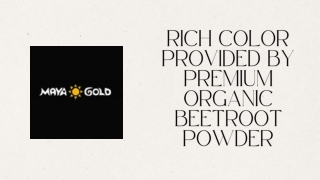 Rich Color Provided By Premium Organic Beetroot Powder