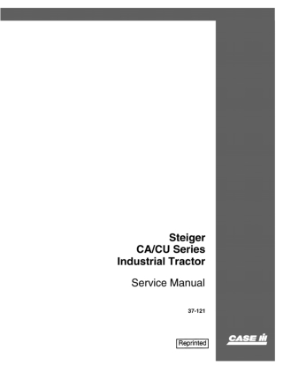 CASE IH Steiger CA  CU Series Industrial Tractor Service Repair Manual Instant Download (Part Number 37-121)