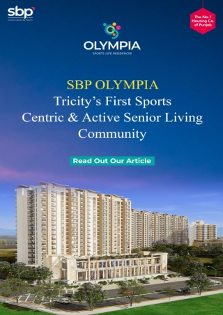 SBP Olympia – Tricity’s First Sports-Centric & Active Senior Living Community