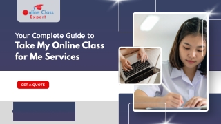 Your Complete Guide to Take My Online Class for Me Services