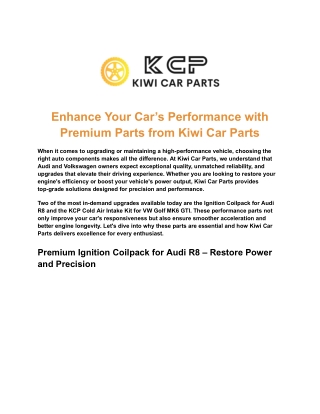 High-Performance Ramair Cold Air Intake for VW Golf Mk5 GTI