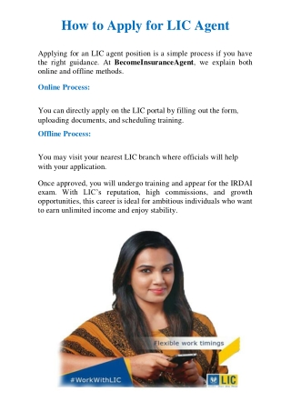 How to apply for LIC Agent 4