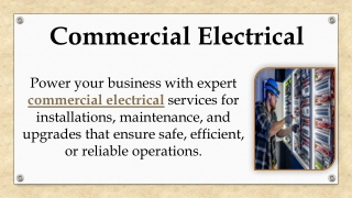 Commercial Electrical
