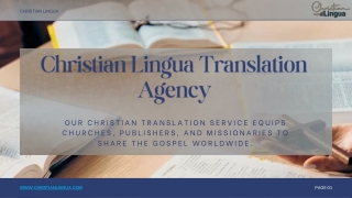 Christian Language Translation