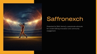 Saffronexch Cricket Betting ID | Secure & Fast