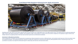 Malaysia rubber manufacturer