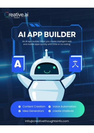 AI App Builder for Web and Mobile Application Development