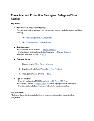 Forex Account Protection Strategies_ Safeguard Your Capital