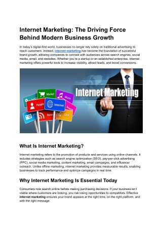 Internet marketing