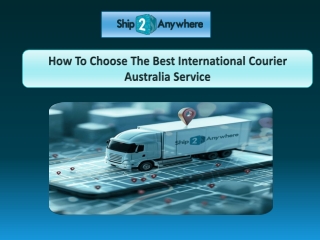 The Best International Courier Australia Service