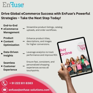 Drive Global eCommerce Success with EnFuse’s Powerful Strategies