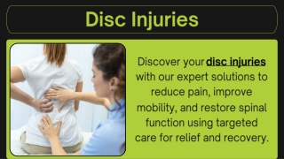 Disc Injuries