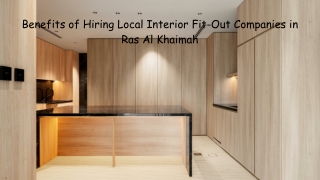 Benefits of Hiring Local Interior Fit-Out Companies in Ras Al Khaimah