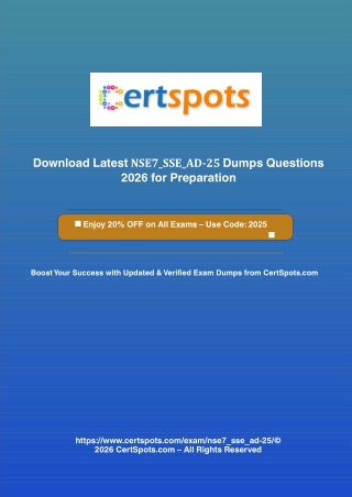 NSE 7 - FortiSASE 25 Enterprise Administrator NSE7_SSE_AD-25 Dumps Questions