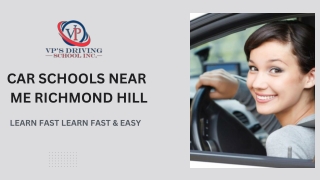 VP’s Driving School - Car Schools Near Me Richmond Hill