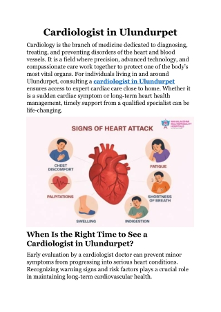 Cardiologist in Ulundurpet