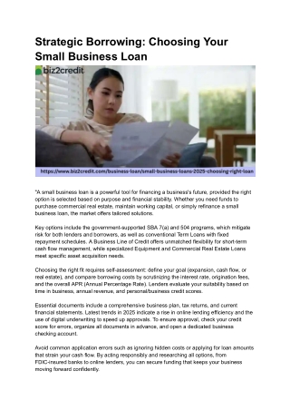 Business Funding Simplified: 2025 Loan Options