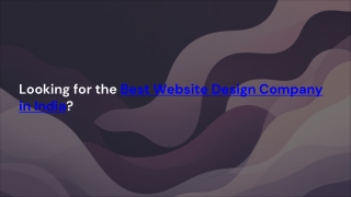 Looking for the Best Website Design Company in India?