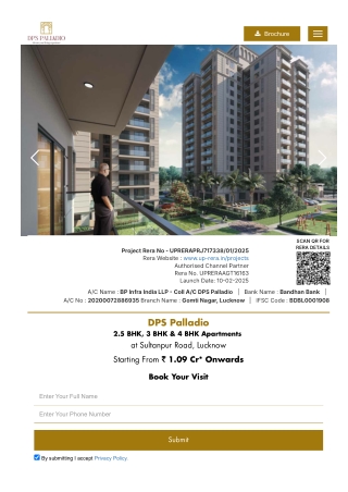 DPS Palladio Lucknow | 3 & 4 BHK Flats in PPC Mastemau