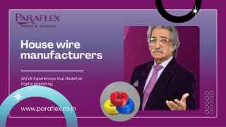 House Wire Manufacturers for Safe and Reliable Home Wiring