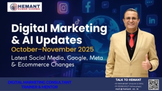 Digital Marketing & AI Updates October–November 2025 Latest Social Media, Google, Meta & Ecommerce Changes