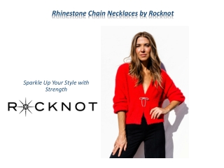 Rhinestone Chain Necklaces by Rocknot