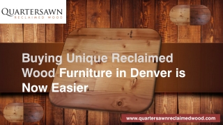 Reclaimed Wood Table Denver