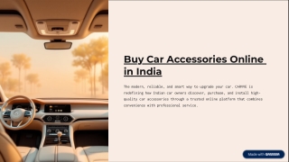 Carvve – One Stop Solution for Car Upgradation & Accessories in India