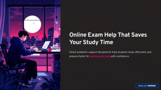 Online Exam Help That Saves Your Study Time